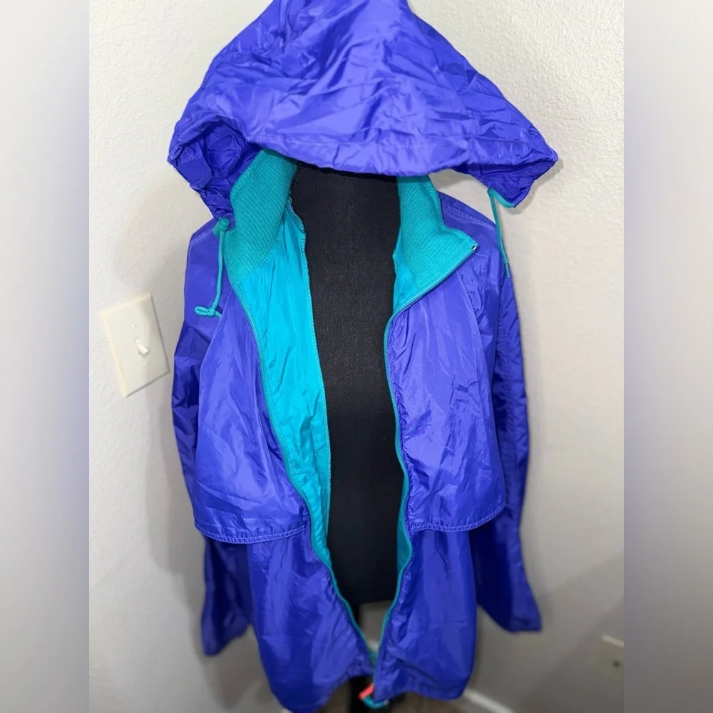 Vintage 90s Woolrich Windbreaker‎ Colorblock Gorpcore Packable Hood- Large